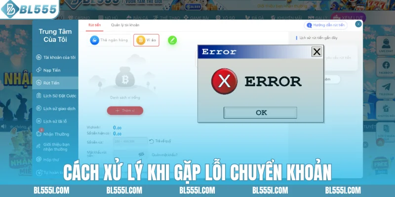 Cách xử lý khi gặp lỗi chuyển khoản