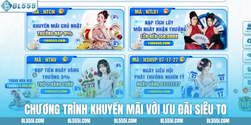 Chương trình khuyến mãi với ưu đãi siêu to