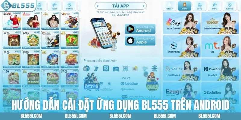 Hướng dẫn cài đặt ứng dụng BL555 trên Android