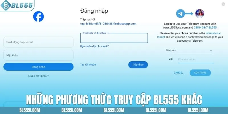 Những phương thức truy cập BL555 khác