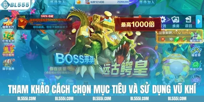 Tham khảo cách chọn mục tiêu và sử dụng vũ khí