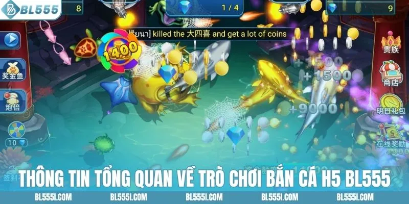 Thông tin tổng quan về trò chơi bắn cá H5 BL555